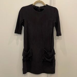 Prada Black Double Pocket Mini Dress